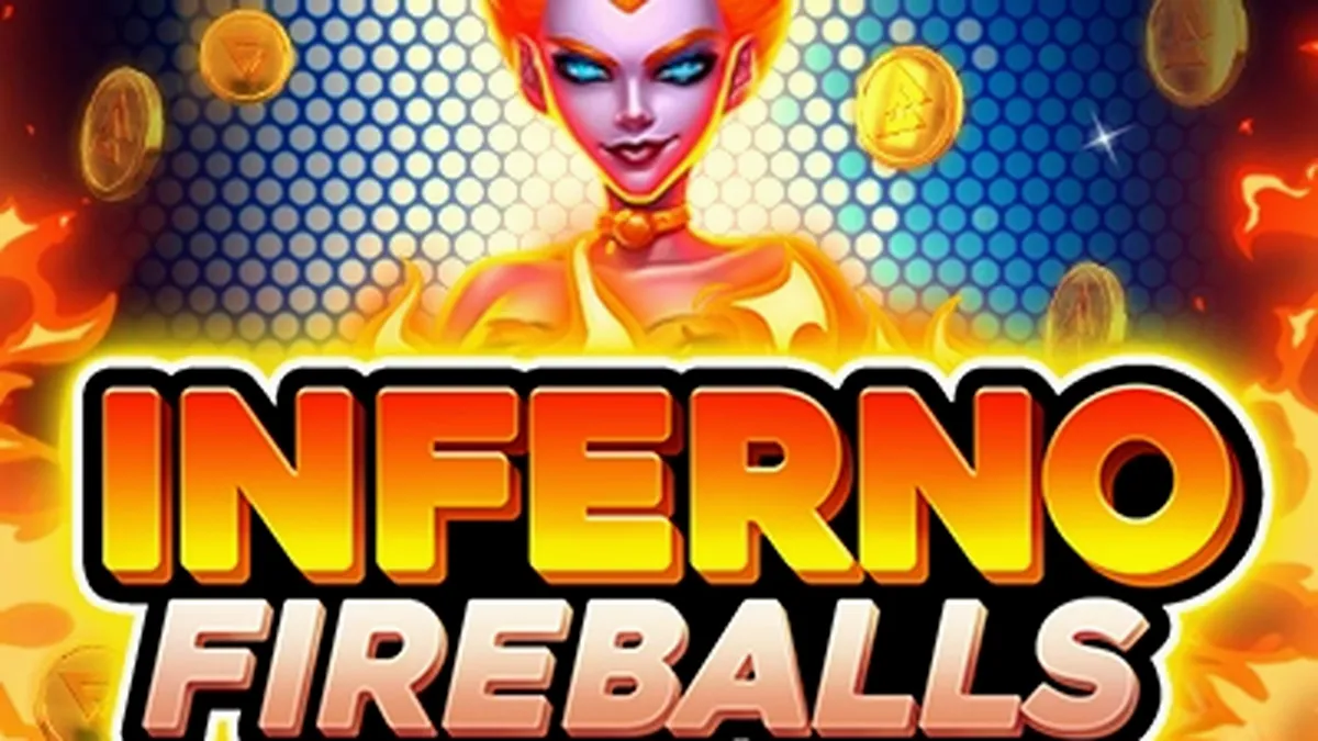 Design visual ardente e símbolos clássicos brilhantes no slot Inferno Fireballs