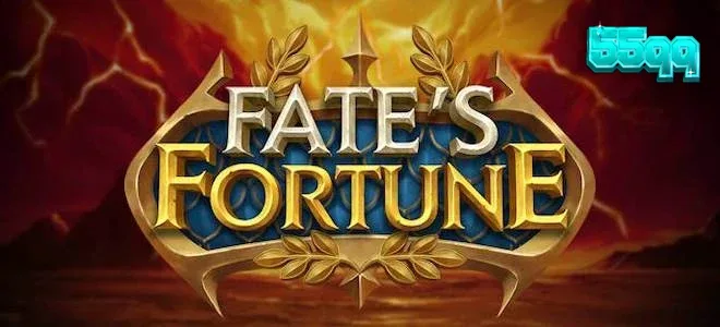 Interface visual do slot Fate's Fortune com elementos temáticos de deuses e rodas de recursos.