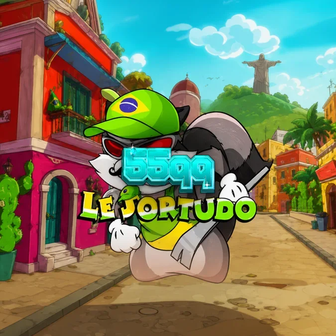 Smokey o guaxinim em um cenário tropical vibrante no slot Le Sortudo